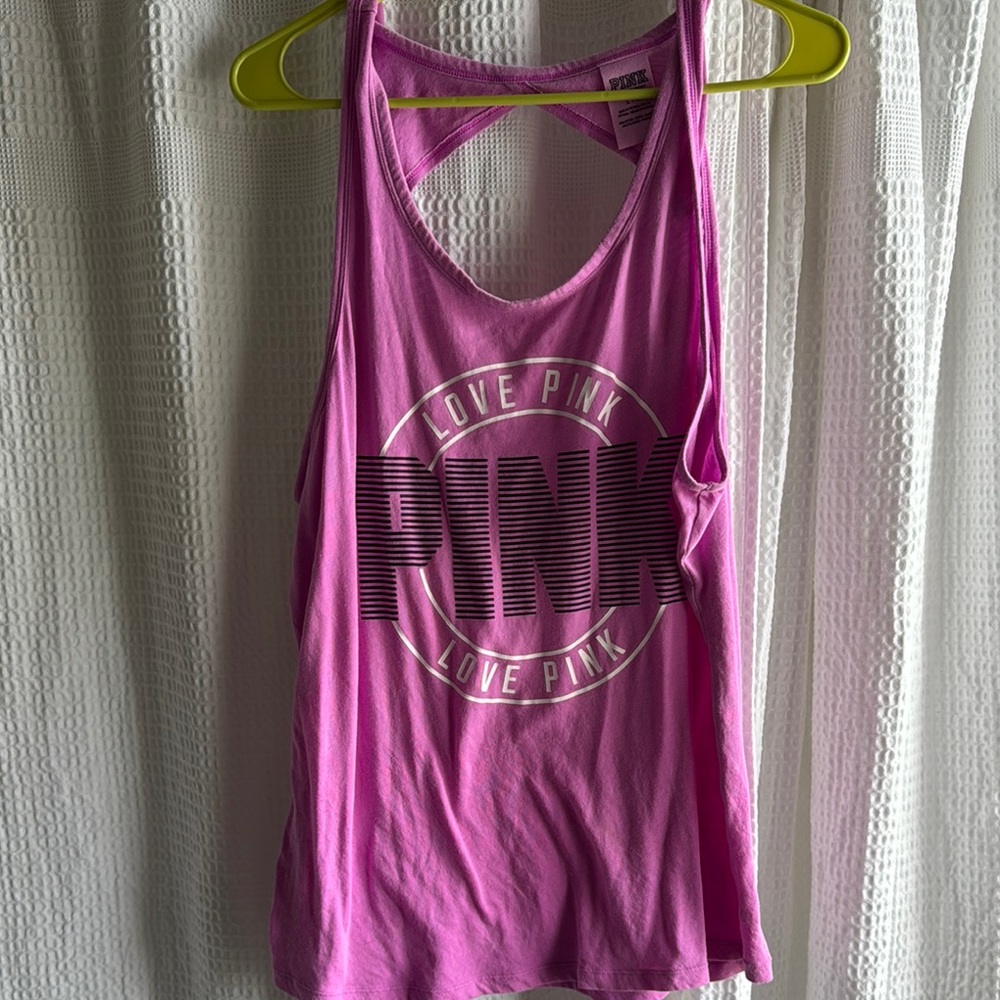 PINK Victoria's Secret Backless Pink Tank Top